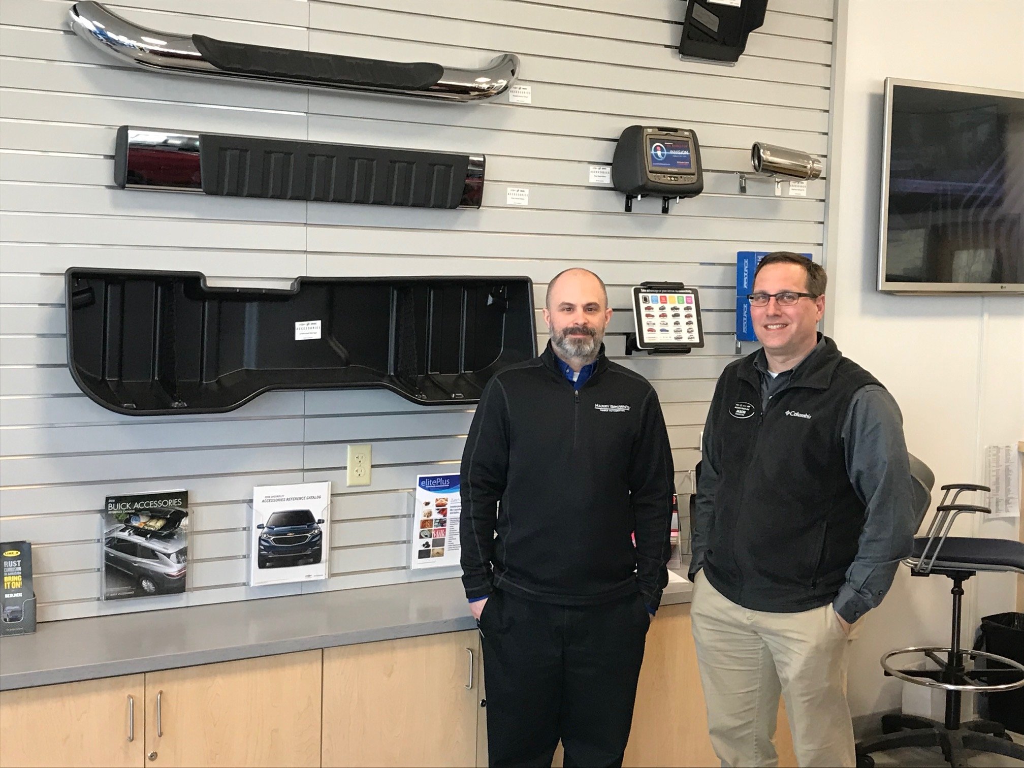 Accessory Display at Harry Brown's Chevrolet/CJDR