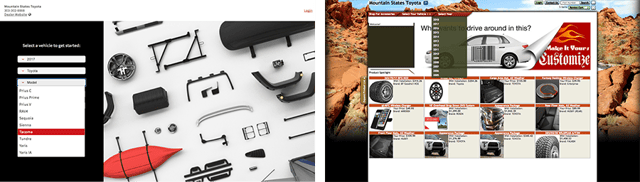 OnTrack comparison menu OnTrack comparison menu