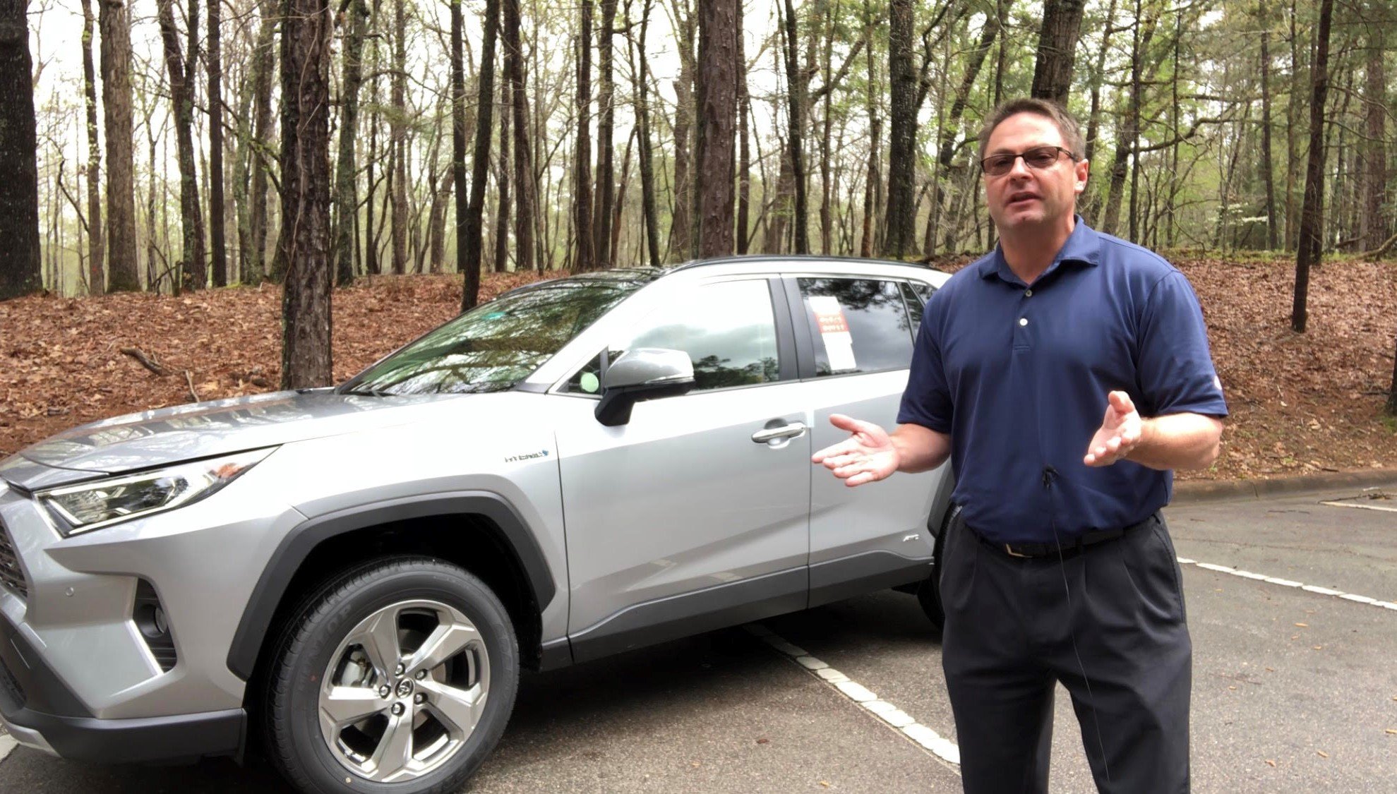 Toyota Jeff in front of a vehicle