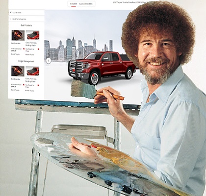 Bob Ross painting the Insignia System