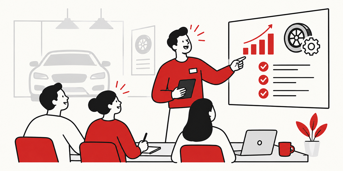 Statistics showing that dealers who take training are more successful in selling accessories