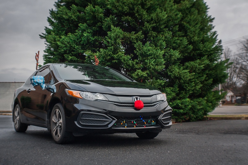 Car ready for the holidays